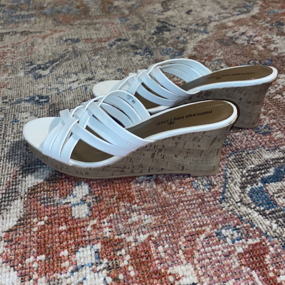 Montego Bay Club wedges white and brown